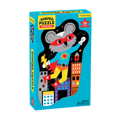 Superhero 50 Piece Shaped Character Puzzle By Sarah Andreacchio (Illustrator) Cover Image