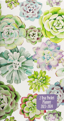 2023-24 Succulent Garden 2-Year Pocket Planner  Cover Image