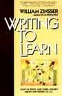 WRITING TO LEARN RC By William Zinsser Cover Image