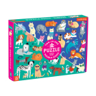 Cats & Dogs 100 Piece Double-Sided Puzzle By Rebecca Jones (Illustrator) Cover Image
