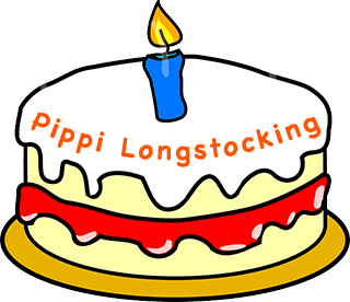 Pippi Longstocking Birthday Cake