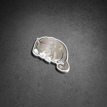 Pippi Sleep Sticker in a pile on a grey background.
